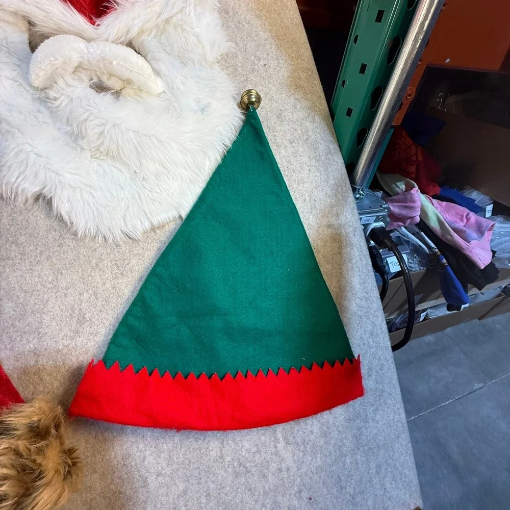 Santa Hat Lot of 6 Denver Broncos Elf Leopard Beard